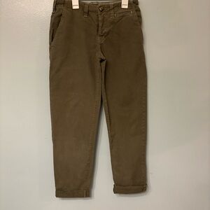 J Brand Olive  Pants size 25 cuffed bottom